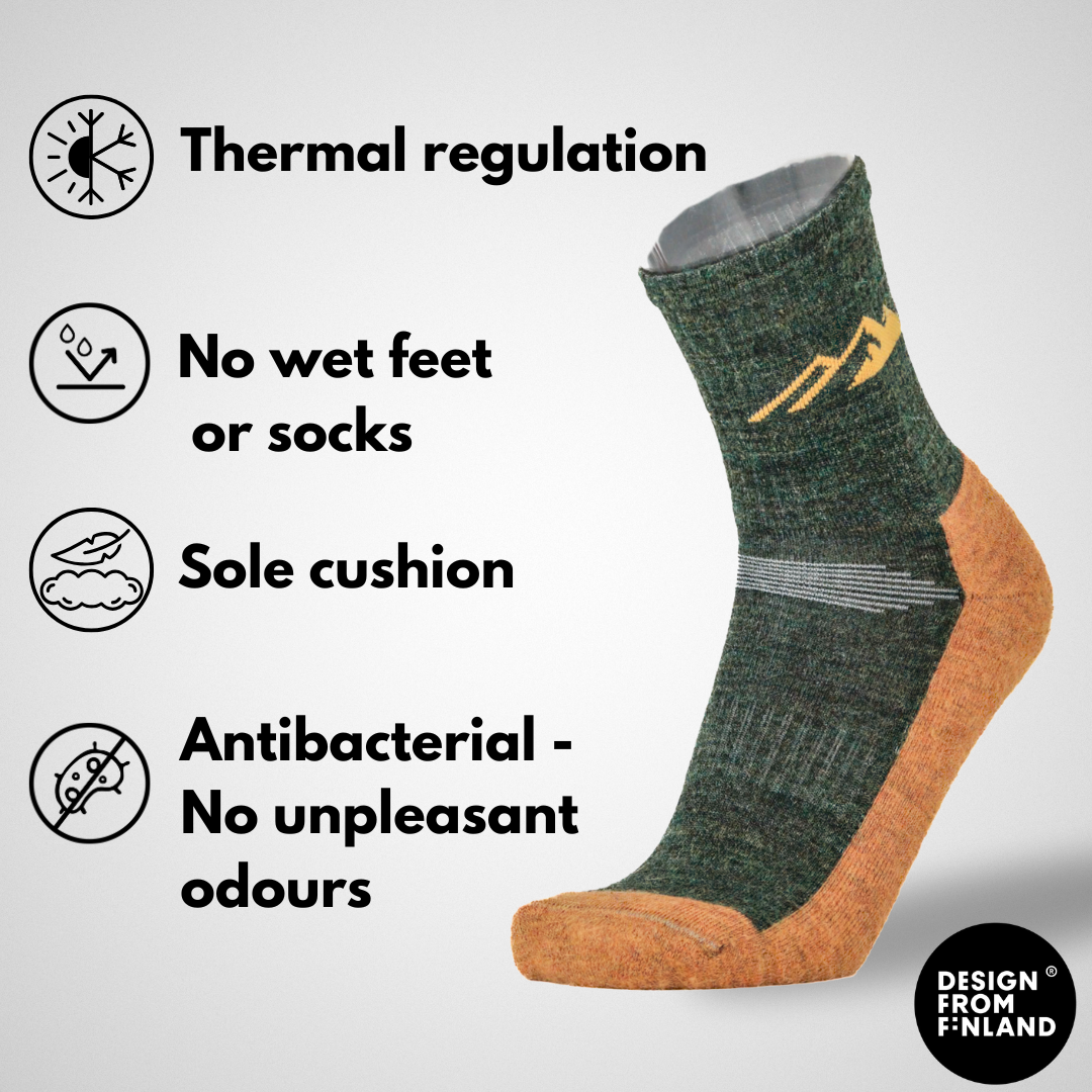 Polku 68 - Alpaca socks, cushion (pre-sale)