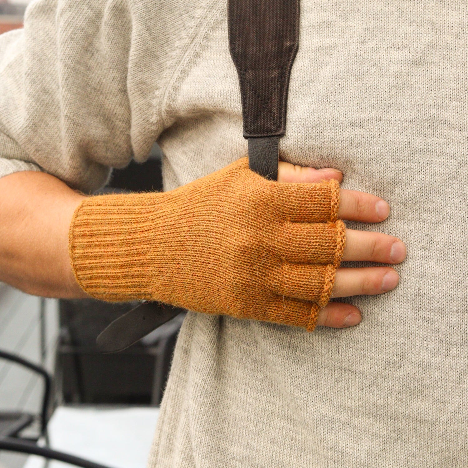 Pulu alpacawool fingerless gloves product picture