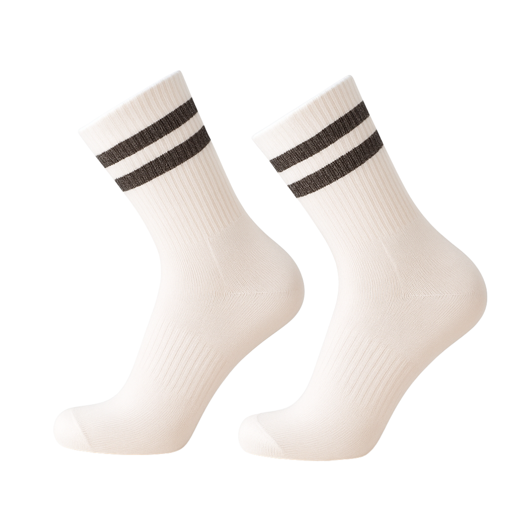 Raita_alpacawool_sports socks_black/white product picture