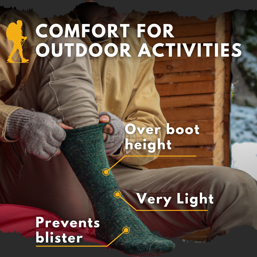 HELLE - Leichte Wandersocke aus Alpaka