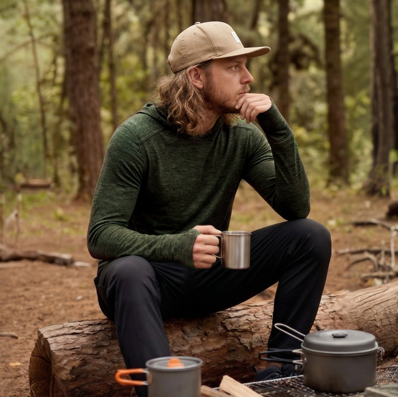 VAELTAJA 100 - Light alpaca hoodie