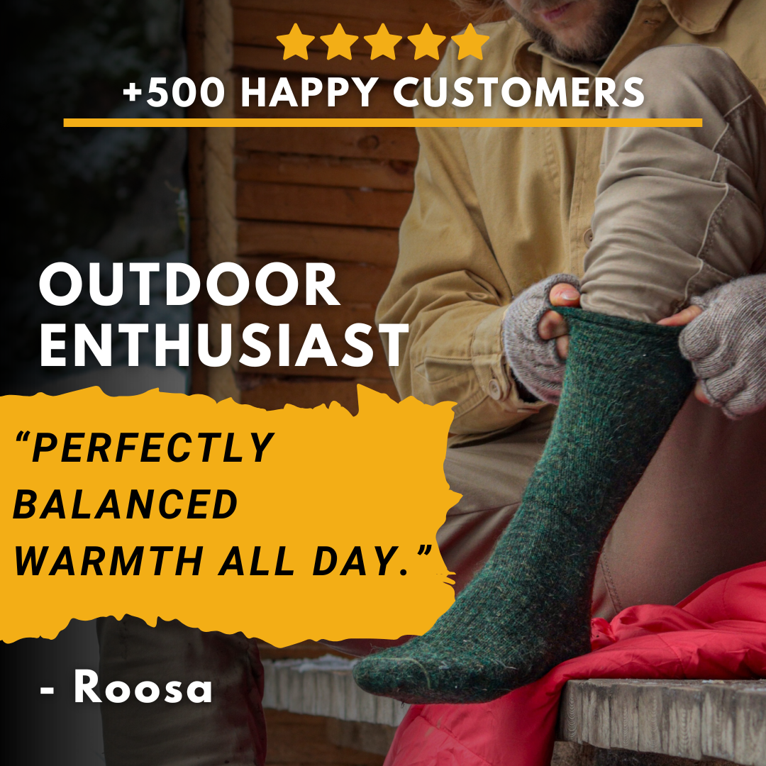 HELLE - Leichte Wandersocke aus Alpaka