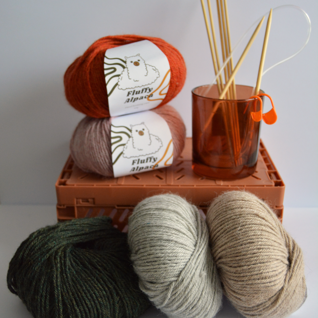 Fluffy Alpaca - Neulontalanka - 100% alpakan villa -Roosa